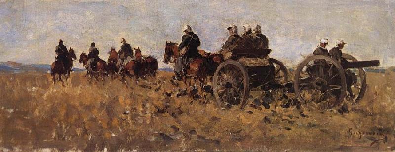 Nicolae Grigorescu The Artillerymen France oil painting art